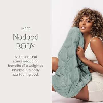 nodpod Body 6.5lb Compact Weighted Blanket I Perfect for Relaxation, Lounging, Napping, Sleeping & T...