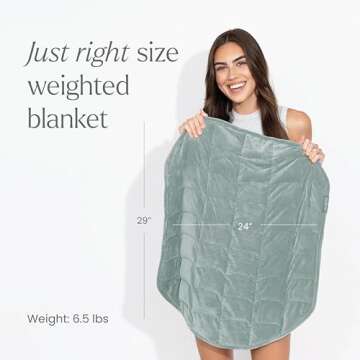 nodpod Compact Weighted Blanket for Relaxation and Travel
