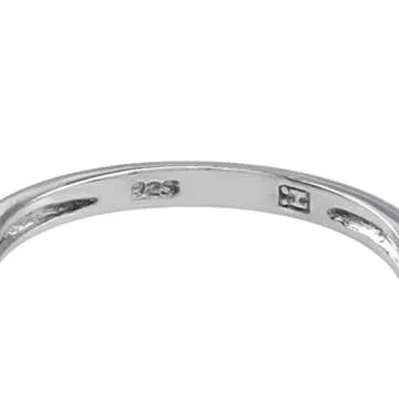 Silvershake Victorian Moonstone Silver Ring Size 5.5