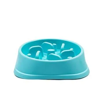 Slow Feeder Dog Bowl - Slow Eating Dog Bowl - Interactive Feeder - Slow Down Feed Pet Feeding Bowl