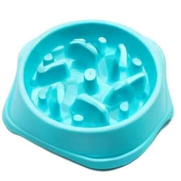 Slow Feeder Dog Bowl - Slow Eating Dog Bowl - Interactive Feeder - Slow Down Feed Pet Feeding Bowl