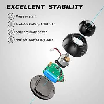 STIGMA Wireless Mini Vortex Mixer with Touch Function 5200 rpm for Lab Mixing, Lab Paint Shaker, Tattoo Ink, Nail Polish, Eyelash Sharker, Lacquer Shaker Liquid Bottle Pigment Shaker Ink Mixer JBQ-005