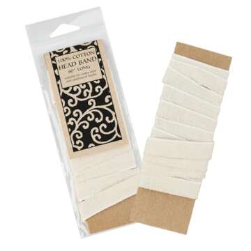 Books by Hand Headband, Archival Quality Natural Fiber 100-Percent Cotton, 60 x 0.375 Inches, Ideal ...