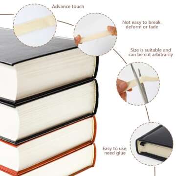 Books by Hand Headband, Archival Quality Natural Fiber 100-Percent Cotton, 60 x 0.375 Inches, Ideal for Bookbinding Crafts DIY Projects, Ivory