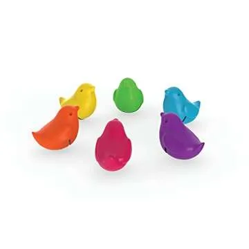 Chickadee Glass Charms - Set of 6 Silicone Drink Markers