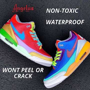 Angelus Acrylic Leather Paint - Versatile Stain and Decorator