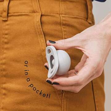 Safe Pop & Go Pacifier with Built-in Case for Newborns