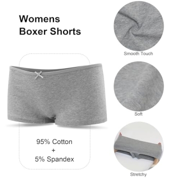 Allxwek Women's Cotton Boy Shorts for Comfort and Style