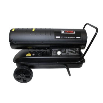 K Tool International 77780 Portable Kerosene/Diesel Torpedo Heater with Thermostat Temp Control for ...