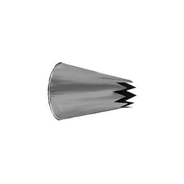 Ateco # 828 - Open Star Pastry Tip .63'' Opening Diameter- Stainless Steel