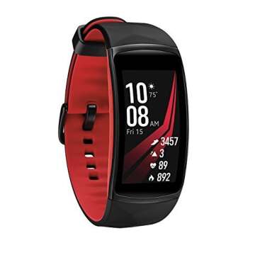 Samsung Gear Fit2 Pro Smartwatch Fitness Band (Small), Diamond Red, SM-R365NZRNXAR – US Version wi...