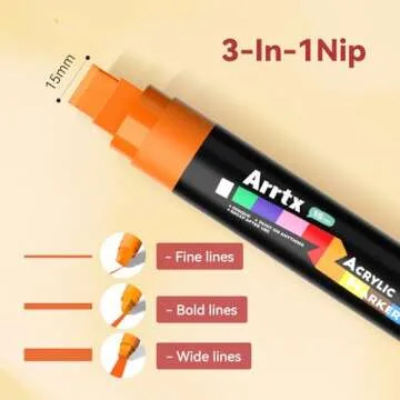 10 Pack Jumbo Acrylic Paint Markers for Art Projects
