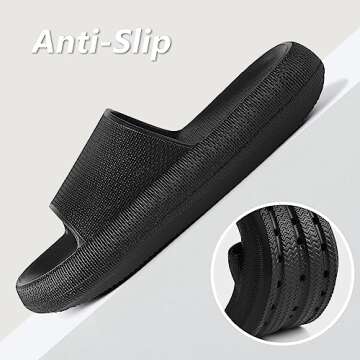 Menore Slippers for Women and Men Quick Drying, Parent-Child EVA Open Toe Soft Slippers, Non-Slip Soft Shower Spa Bath Pool Gym Beach House Sandals for Indoor & Outdoor