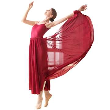 Elegant Daydance Women's Ballet Skirts for Dance and More