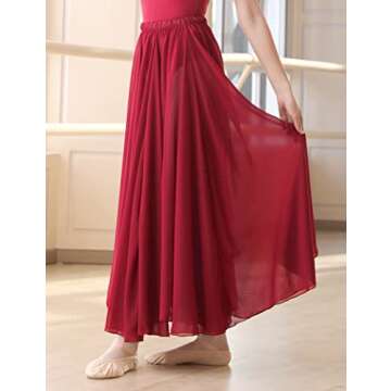 Elegant Daydance Women's Ballet Skirts for Dance and More