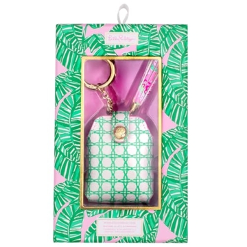 Lilly Pulitzer Faux Leather Earbud Case for Bluetooth Headphones