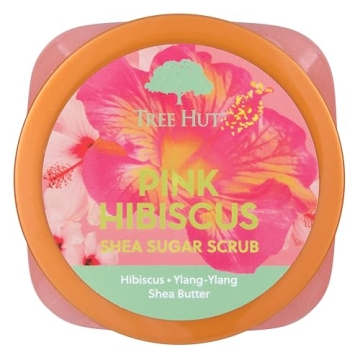 Tree Hut Pink Hibiscus Shea Sugar Scrub Exfoliating Body Care