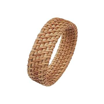 Stylish Lightweight Handmade Rattan Bracelets for Women