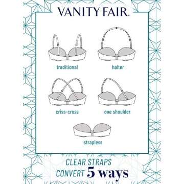 Vanity Fair Women's Gel Touch Strapless Push Up Bra 2111121, Barely Beige, 34C