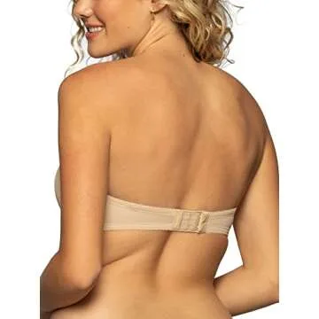 Vanity Fair Women's Gel Touch Strapless Push Up Bra 2111121, Barely Beige, 34C