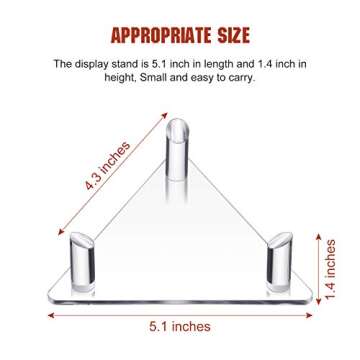 Jetec Acrylic Ball Stand Holder Ball Display Stand Transparent Sports Ball Storage Rack for Basketba...