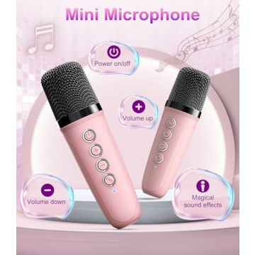 TiMOVO Mini Karaoke Machine with Wireless Microphones