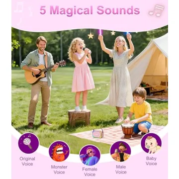 TiMOVO Mini Karaoke Machine with Wireless Microphones