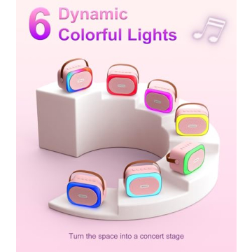 TiMOVO Mini Karaoke Machine with Wireless Microphones