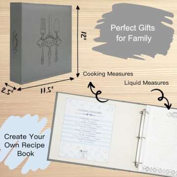 COFICE Recipe Binder - Elegant & Customizable Recipe Organizer