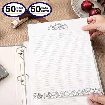COFICE Recipe Binder - Elegant & Customizable Recipe Organizer