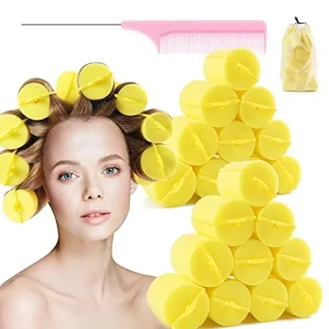 Jumbo Foam Sponge Hair Rollers for Beautiful Curls