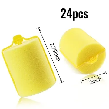 Jumbo Foam Sponge Hair Rollers for Effortless Curls
