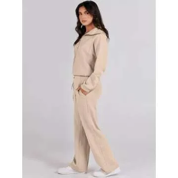 ANRABESS Women’s 2 Piece Oversized Sweatsuit Set