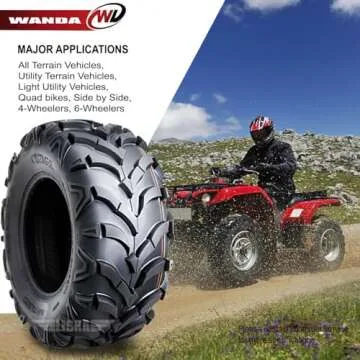 WANDA ATV/UTV Tires Set 25X8-12 25X10-12 for Honda