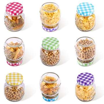 KAMOTA Mason Jars - 4 oz Colorful Glass Jars for Gifts