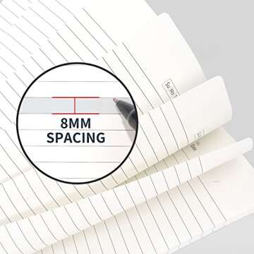 SUNEE 4 Pack Spiral Notebook - A5 Lined Journal Notebook 5.9 x 8.3 Inches 8mm Ruled 80 Sheets/160 Pages - Journals for Study and Notes (pink, blue, green, purple)