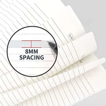 SUNEE 4 Pack Spiral Notebook - A5 Lined Journal Notebook 5.9 x 8.3 Inches 8mm Ruled 80 Sheets/160 Pages - Journals for Study and Notes (pink, blue, green, purple)