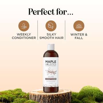 Hair Conditioner for Damaged Dry Hair - Silk Protein Conditioner for Dry Hair Frizz Control & Shine ...