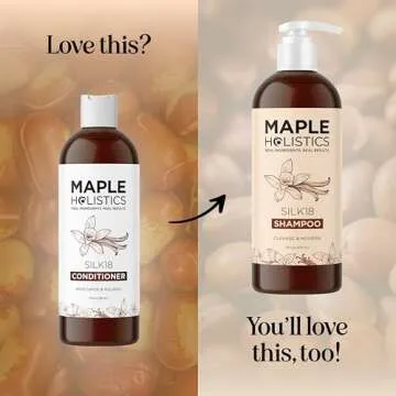 Hair Conditioner for Damaged Dry Hair - Silk Protein Conditioner for Dry Hair Frizz Control & Shine - Hydrating Conditioner for Curly Hair with Argan Oil and Hair Moisturizer for Dry Hair Care