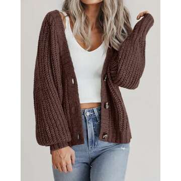 Zeagoo Women Long Sleeve Cardigan for Casual Style