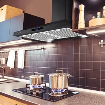 SNDOAS 30-Inch Black Wall Mounted Range Hood