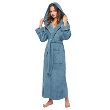 Organic Cotton Hooded Bathrobe for Women - Luxury Comfort