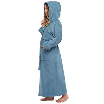 Organic Cotton Hooded Bathrobe for Women - Luxury Comfort