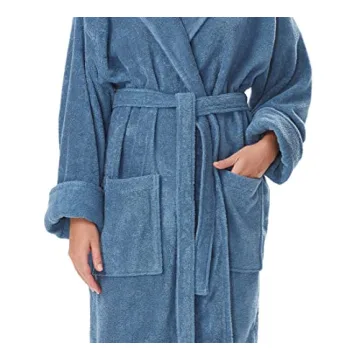 Organic Cotton Hooded Bathrobe for Women - Luxury Comfort