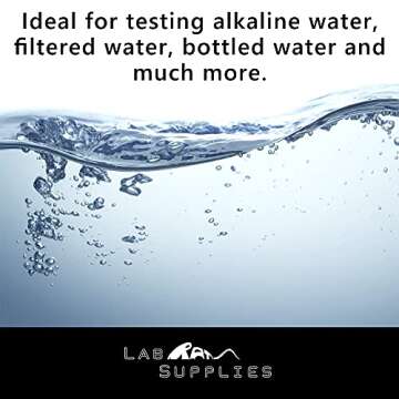 pH Indicator Test Drops, Universal Application (pH 2.0-10.0), 100 Tests| for Drinking Water, Urine, and Saliva | Contains 10 ml Bottle of Solution and 20 ml Screw Top Plastic Bottle