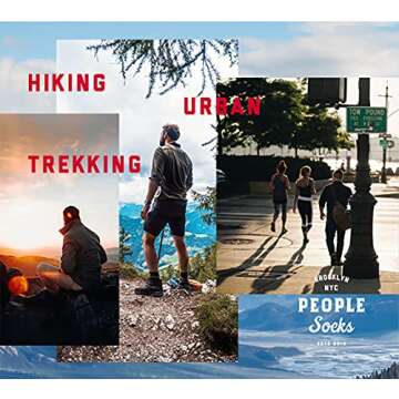 People Socks Thick 4pairs merino wool mens socks CharcoalX 2pairs, Navy X 1pair, Brown X1pair Large