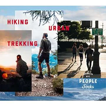 People Socks Thick 4pairs merino wool mens socks CharcoalX 2pairs, Navy X 1pair, Brown X1pair Large