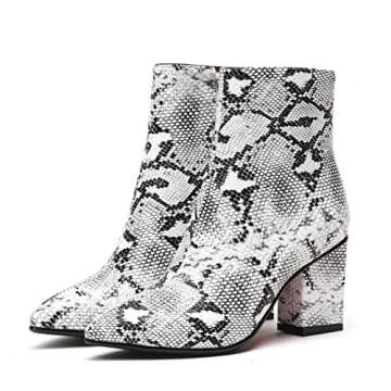 Wetkiss Snakeskin Booties for Fashion-Forward Women