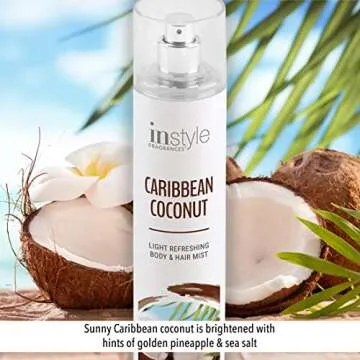 Instyle Caribbean Coconut Body & Hair Mist | Vegan | 8 Fl Oz