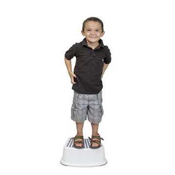 Kids Step Stool in Blue for Safe Potty Training and Reach
